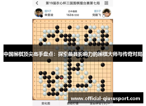 中国围棋顶尖高手盘点:探索最具影响力的围棋大师与传奇对局